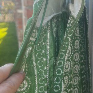 Zara green eyelet sundress